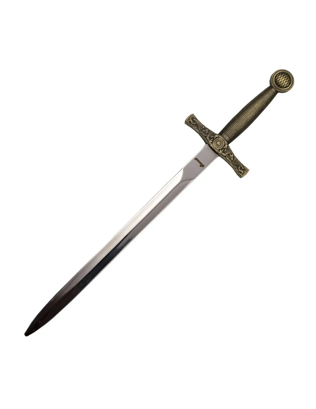 Abrecartas Excalibur, acabado bronce