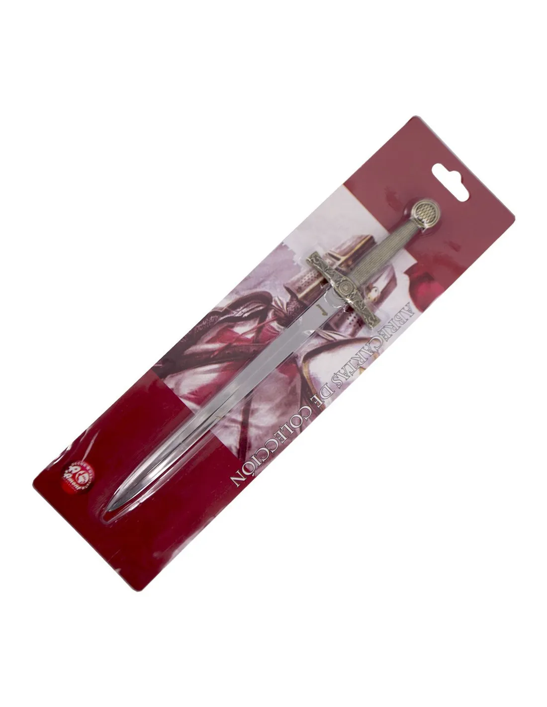 Abrecartas Excalibur, acabado bronce