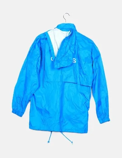 Adidas Chaqueta azul impermeable