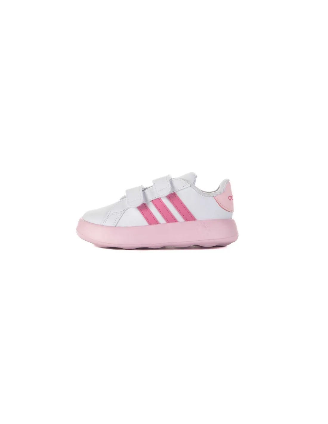 ADIDAS SPORTSWEAR  ZAPATILLAS BLANCO Y ROSA GRAND COURT 2.0 CF I ID0741 BEBé