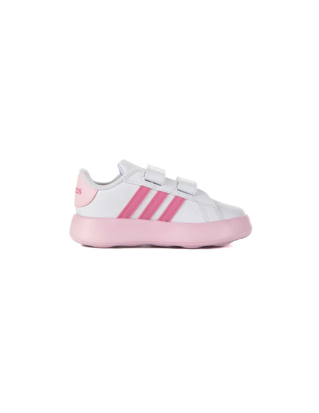 ADIDAS SPORTSWEAR  ZAPATILLAS BLANCO Y ROSA GRAND COURT 2.0 CF I ID0741 BEBé