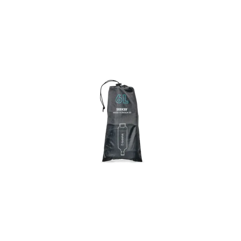 Almacenamiento flexible de agua Hydrapak SEEKER+ 6L KIT FILTRO DE GRAVEDAD (Gris)