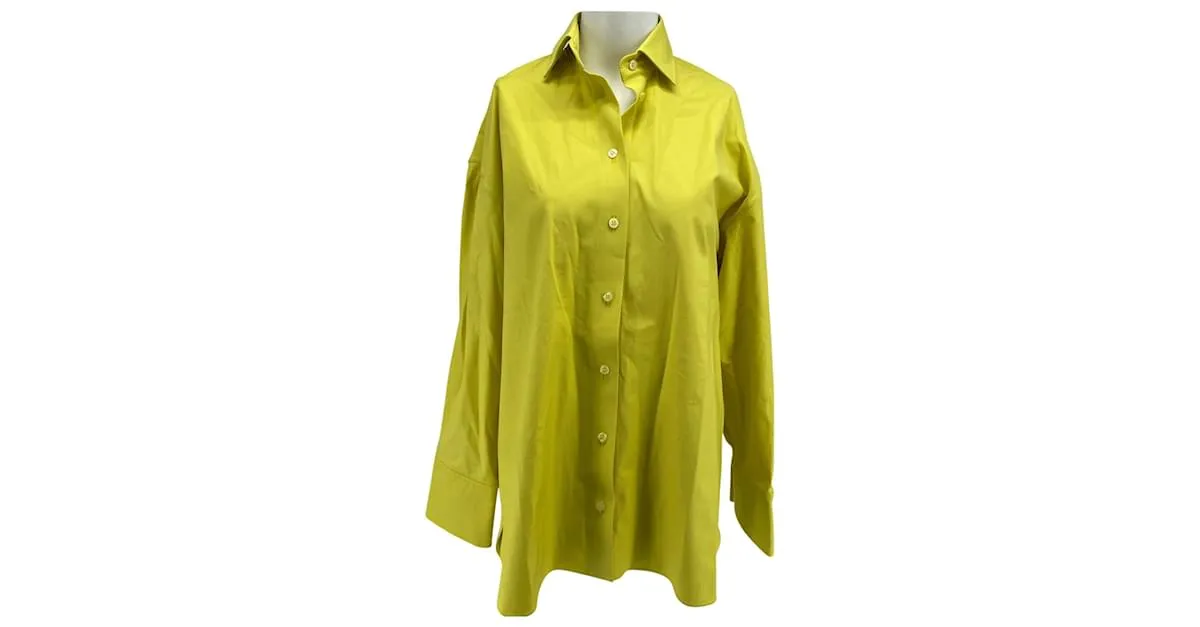 Autre Marque Camiseta sin firma/sin firma.Algodón S Internacional Amarillo 