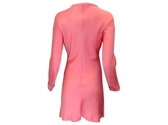 Autre Marque Vestido de satén de crepé lavado rosa caramelo de Marni 
