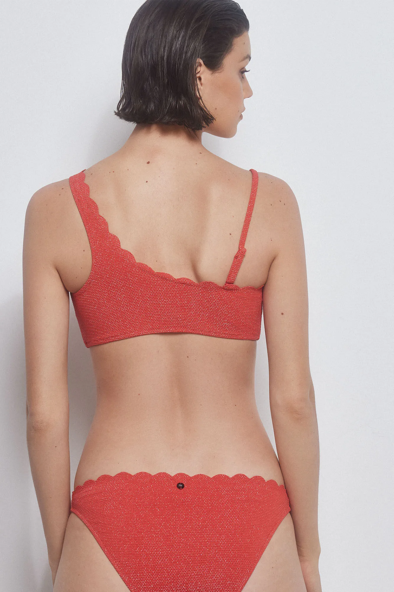 Bikini ondas tejido lurex