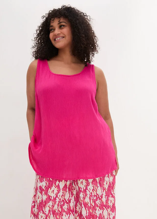 Blusa arrugada con detalle en la espalda Azur