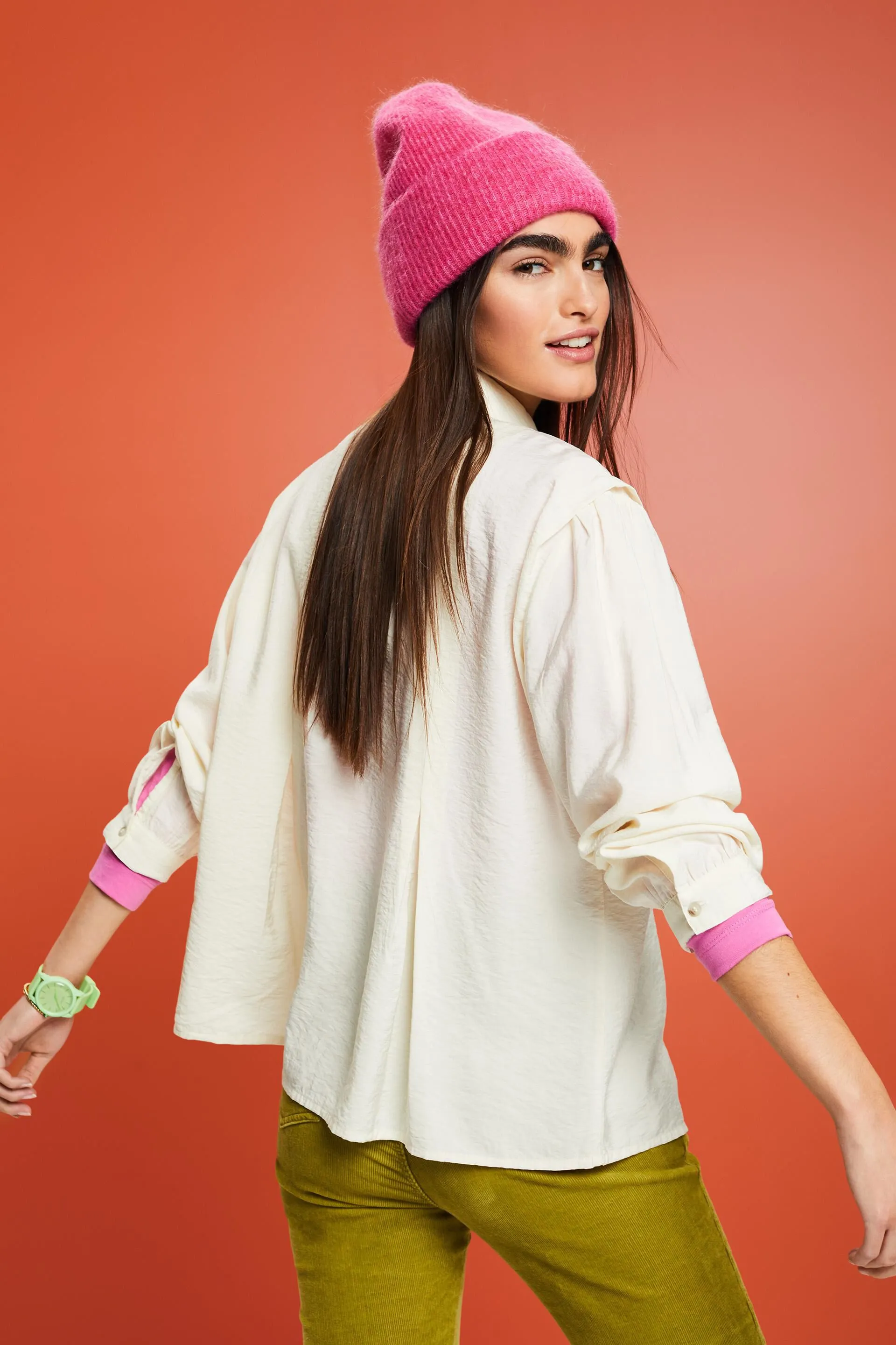 Blusa con efecto arrugado