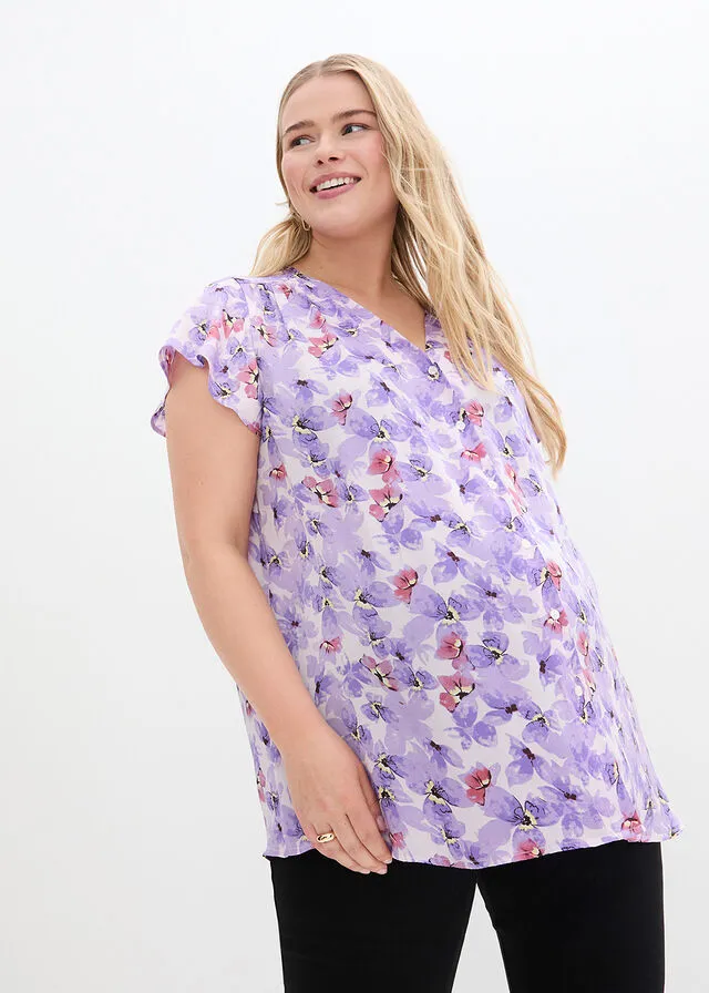 Blusa premamá con flores