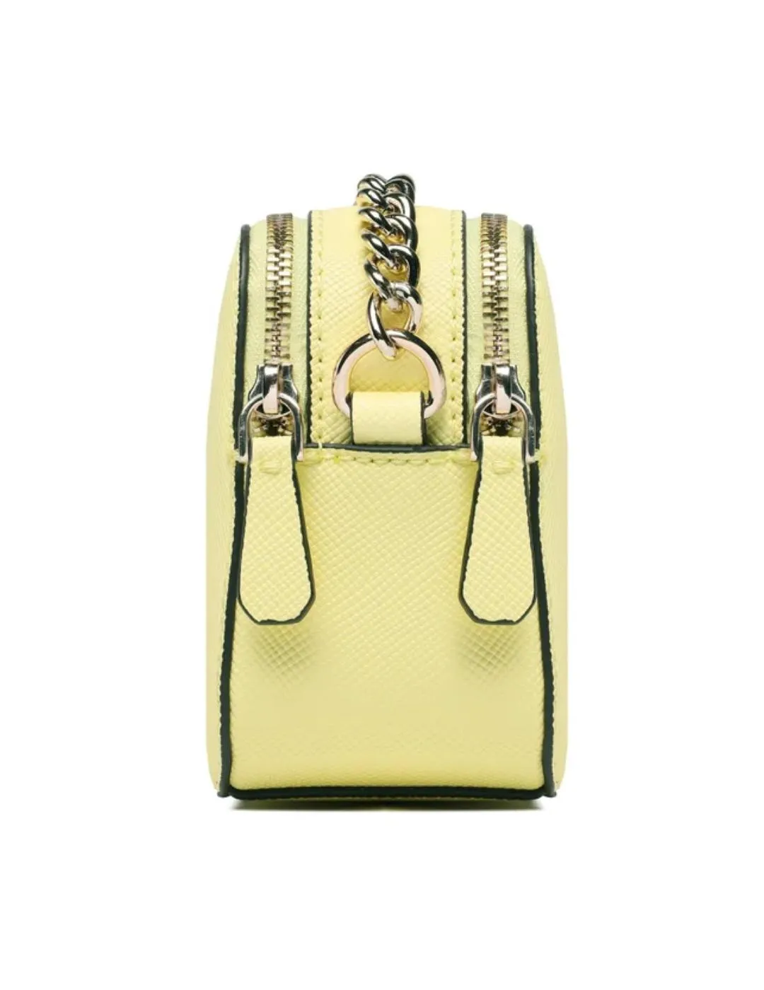 Bolso Guess Noelle amarillo con cadena dorada para mujer