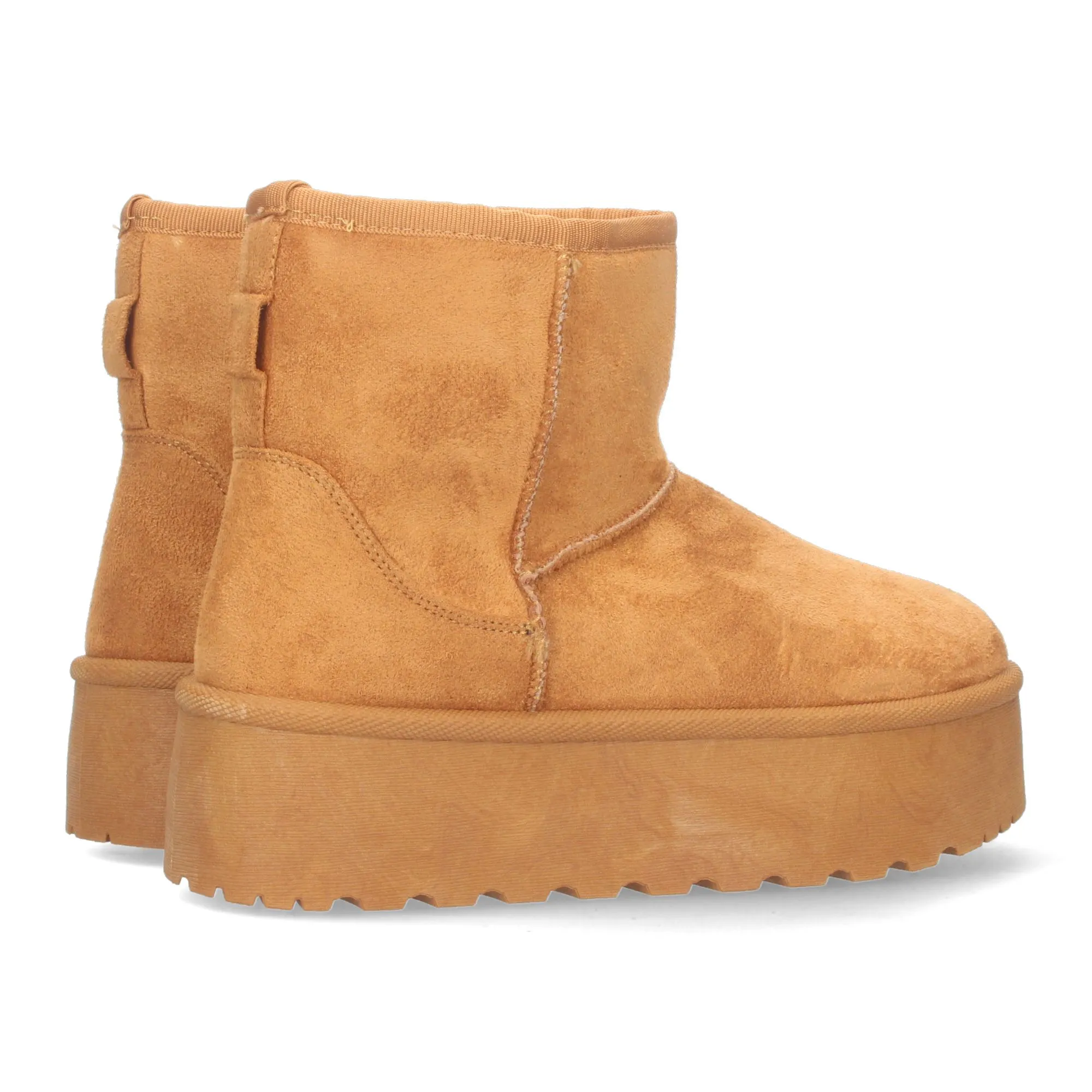 Botas australianas con plataforma para mujer color camel EV270