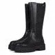 Botas planas Gioseppo 64533 con plataforma negra y elástico