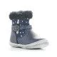 Botines azules con estrellas y pelo en la caña
