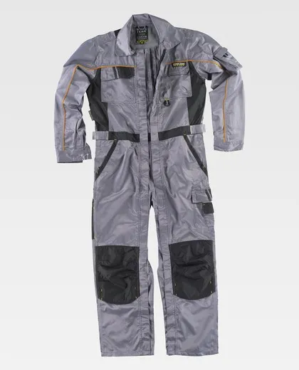 Buzo con 2 cremalleras tejido Beaver Nylon Gris / Negro