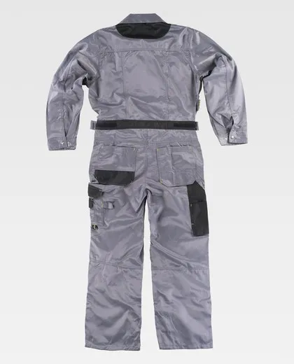 Buzo con 2 cremalleras tejido Beaver Nylon Gris / Negro