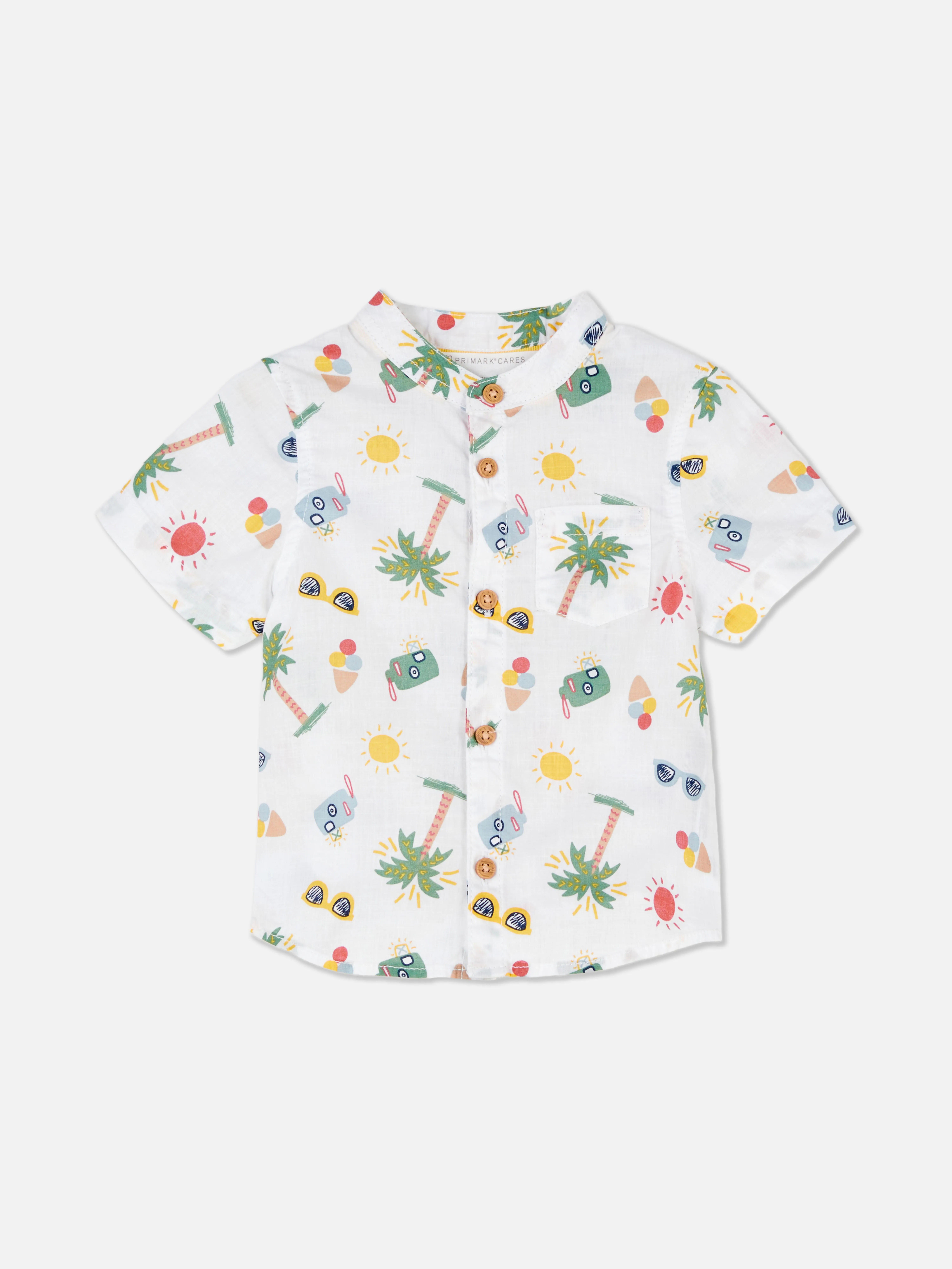 Camisa de manga corta estampada