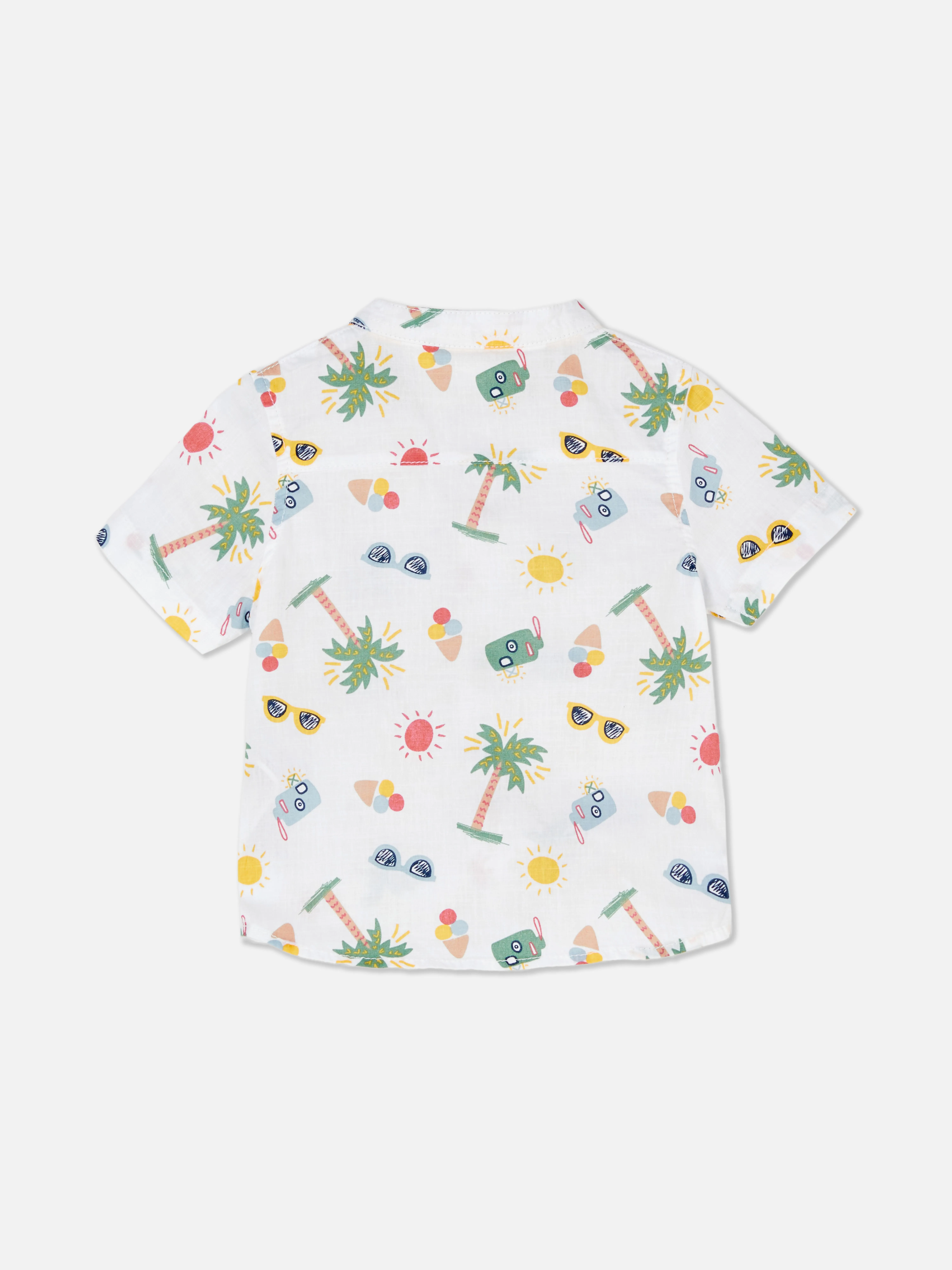 Camisa de manga corta estampada