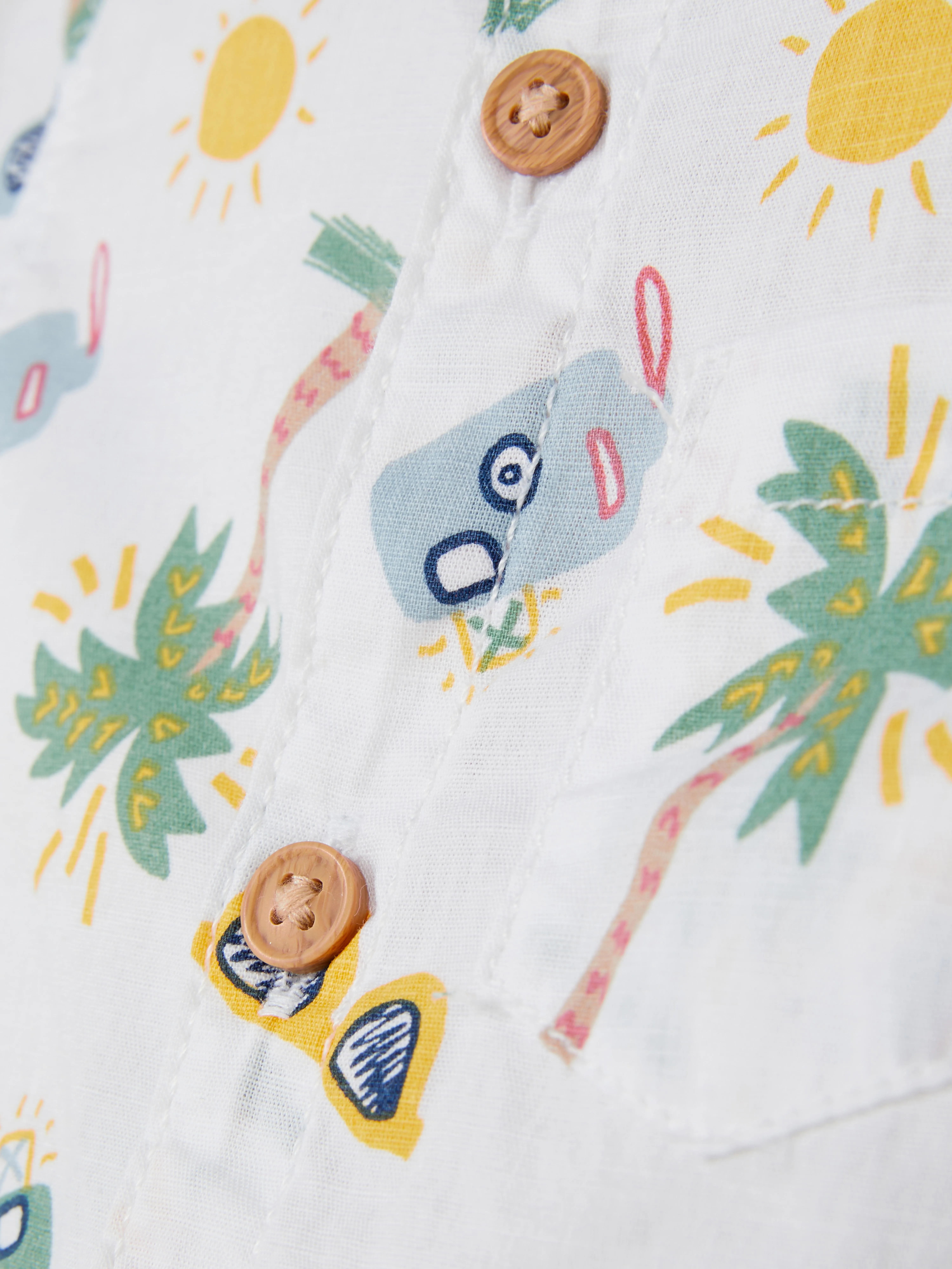 Camisa de manga corta estampada