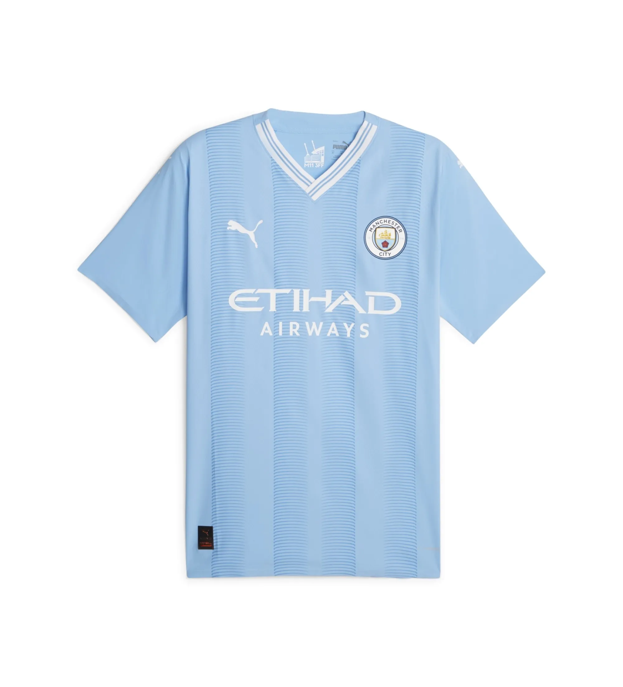 Camiseta auténtica Manchester City local 23/24 azul