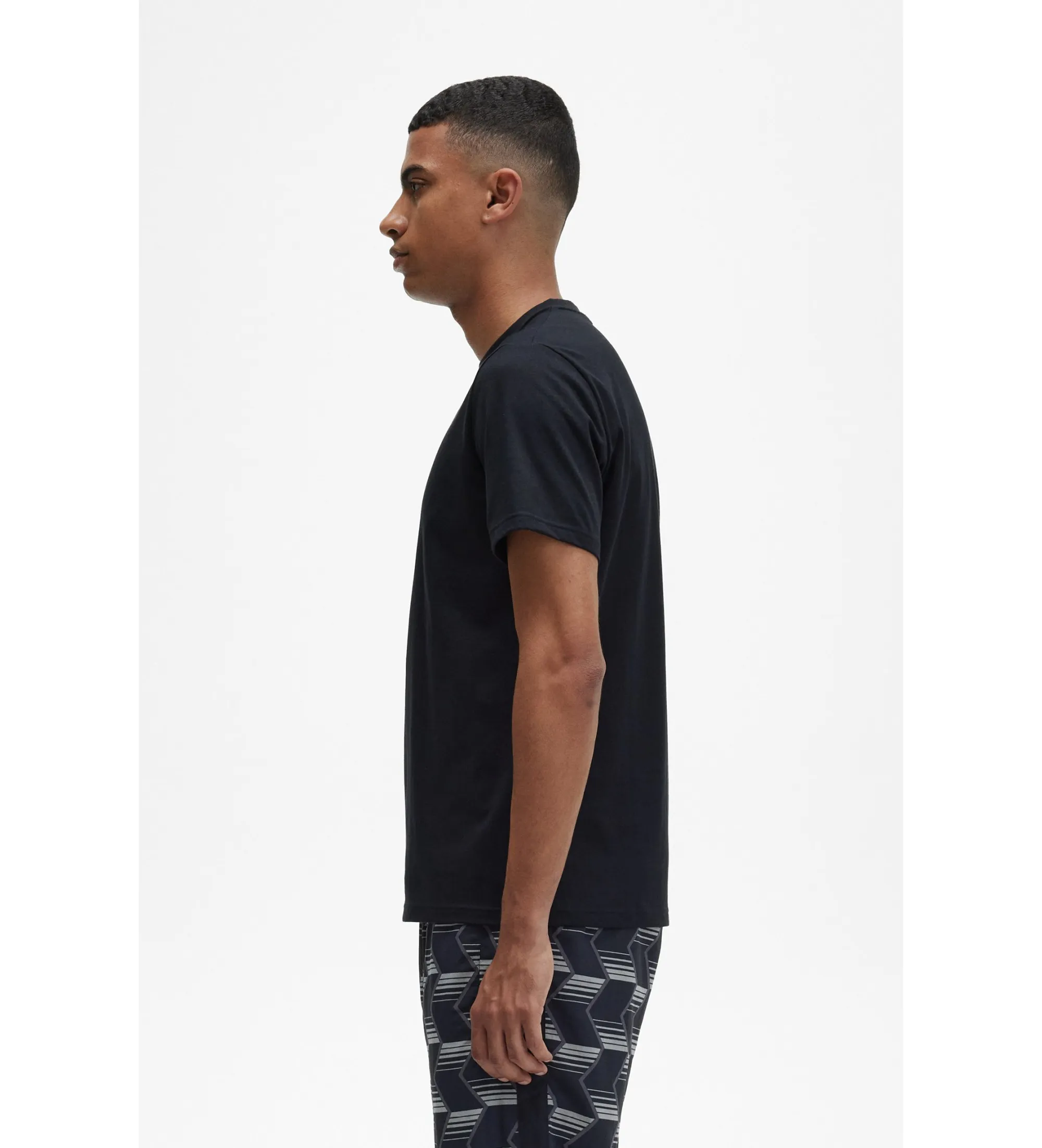 Camiseta con logo negro