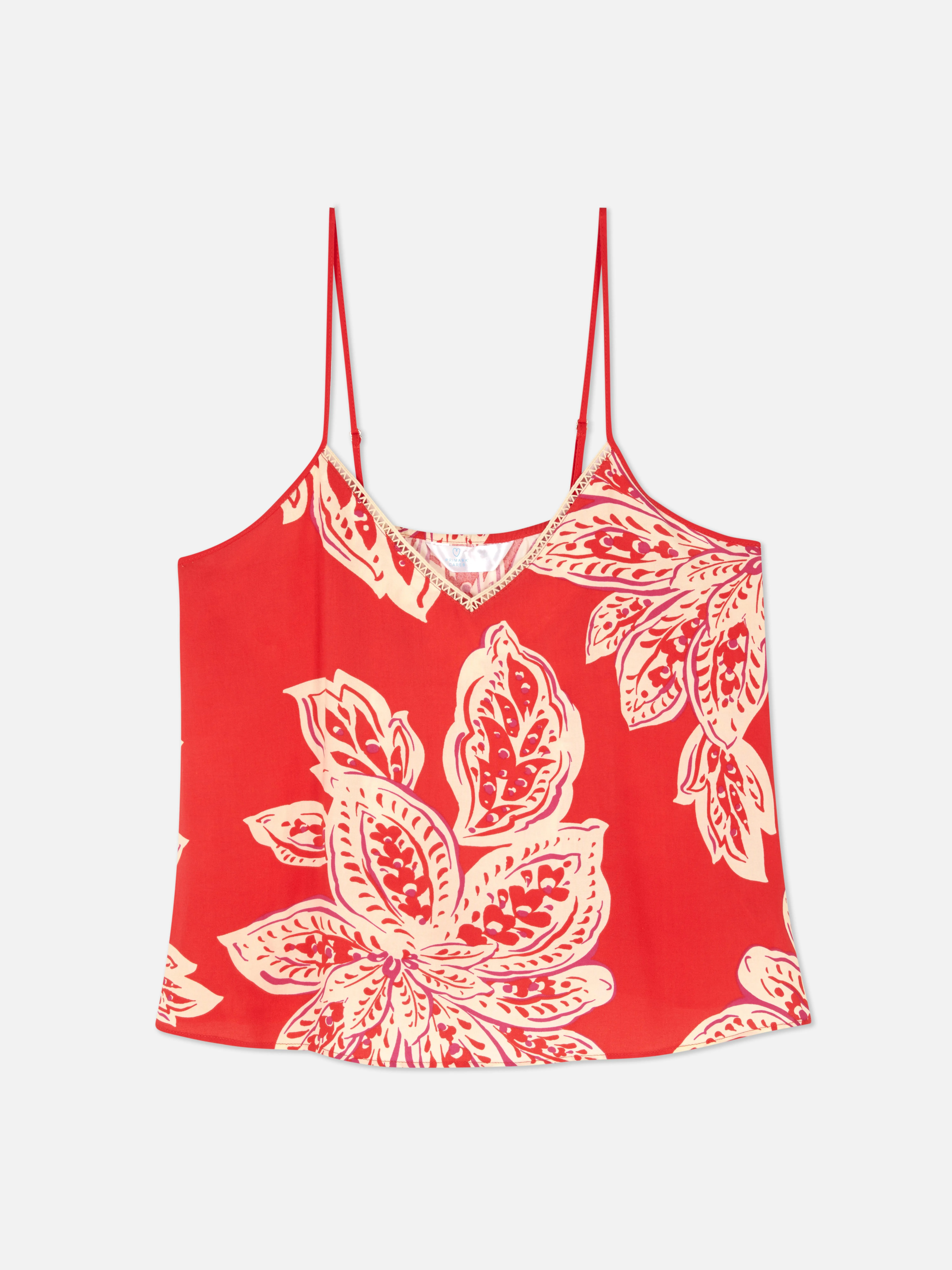 Camiseta de pijama con flores