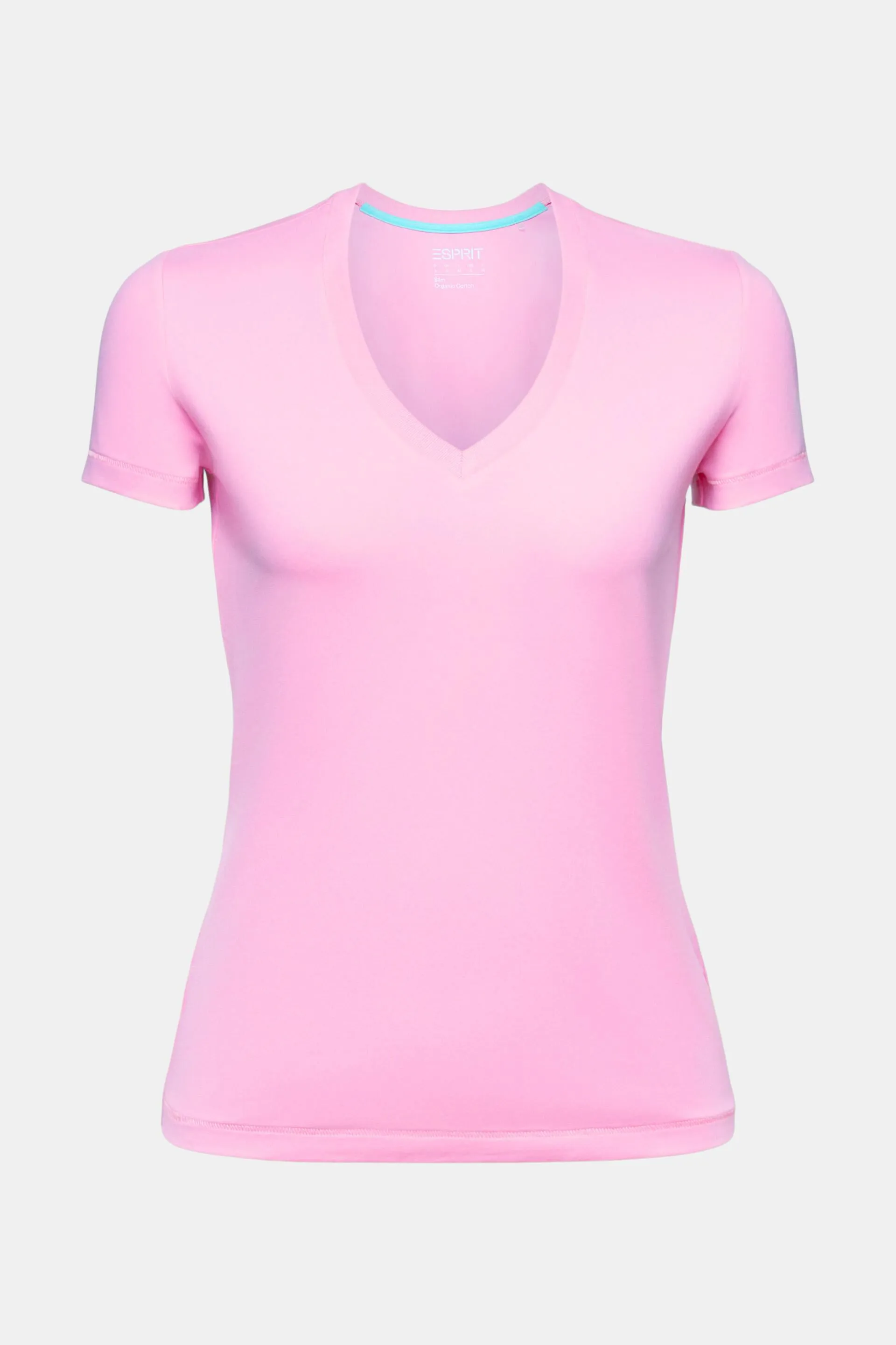 Camiseta de tejido jersey con cuello en pico