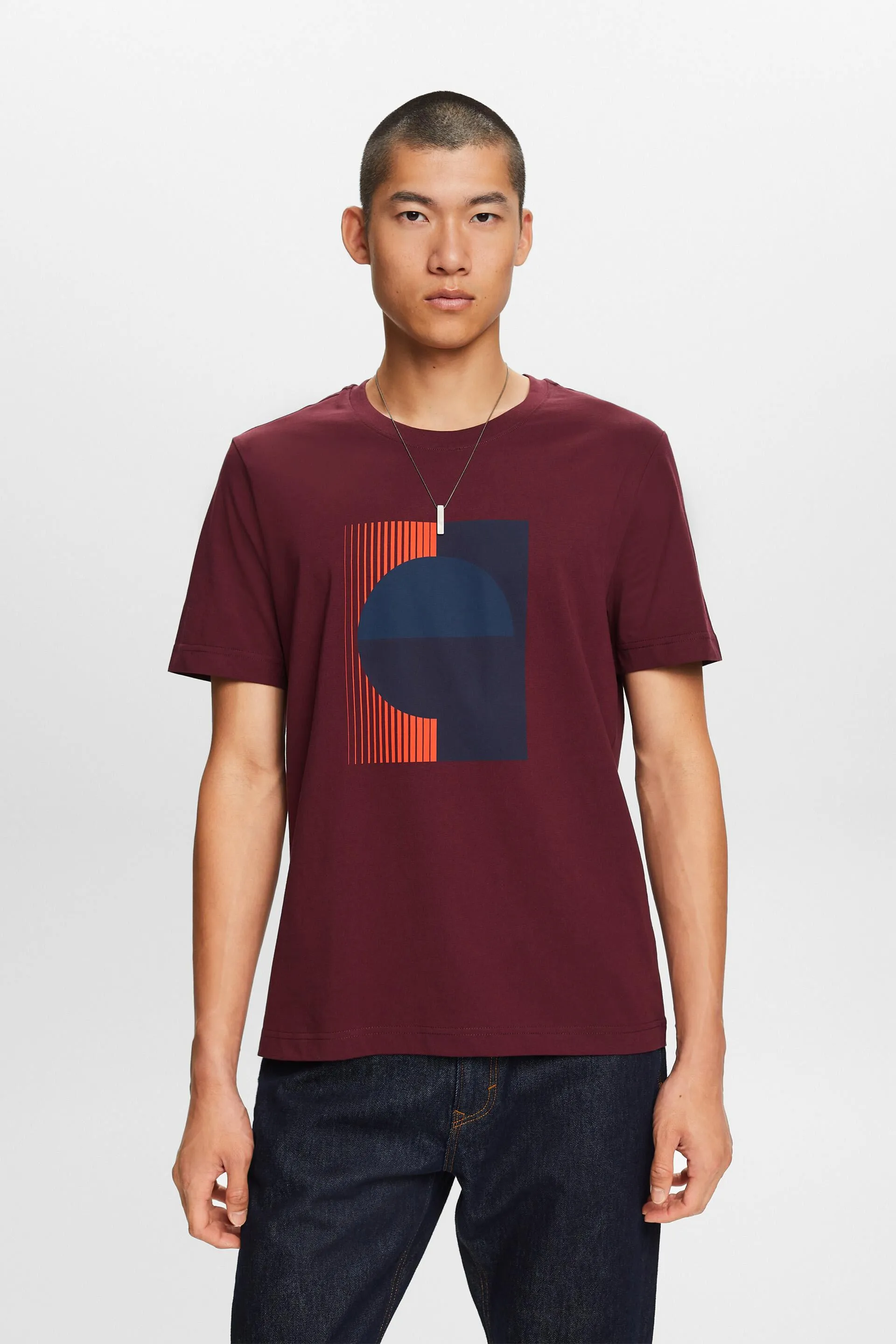 Camiseta de tejido jersey con estampado, 100% algodón