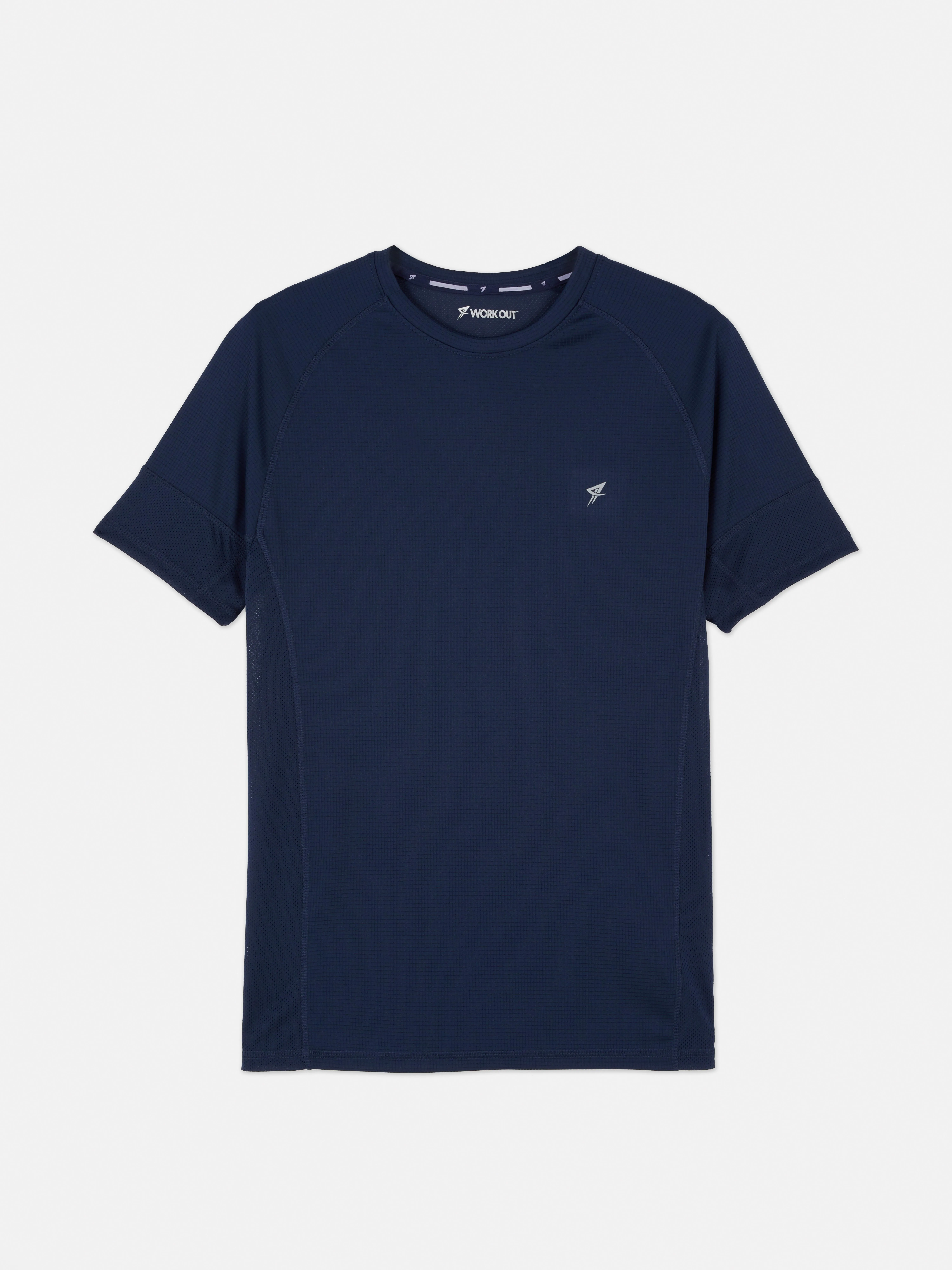 Camiseta deportiva con cuello redondo