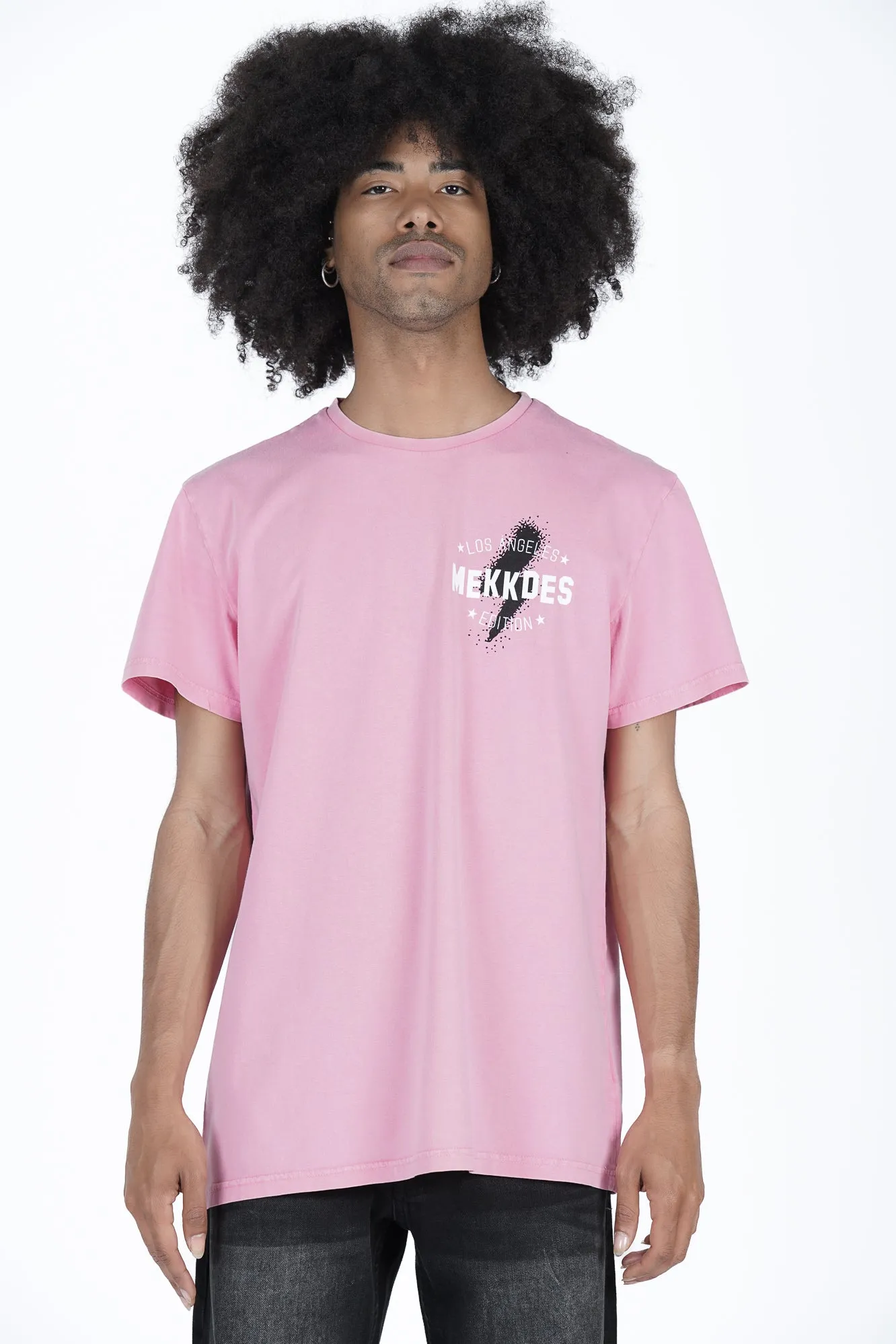 Camiseta HE rosa lavado L.A. smiley
