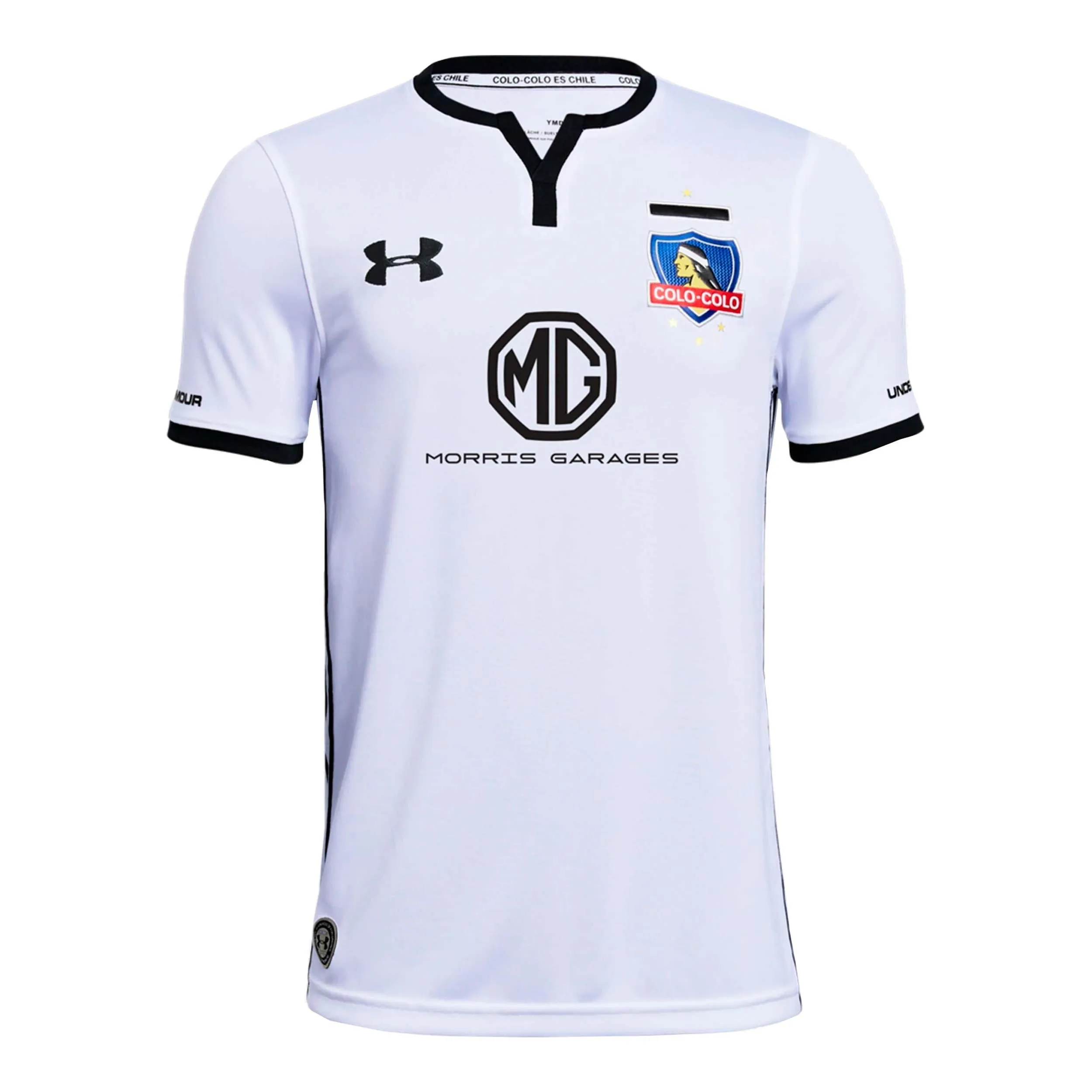CAMISETA LOCAL COLOCOLO NIñO UNDER ARMOUR BLANCA 2018