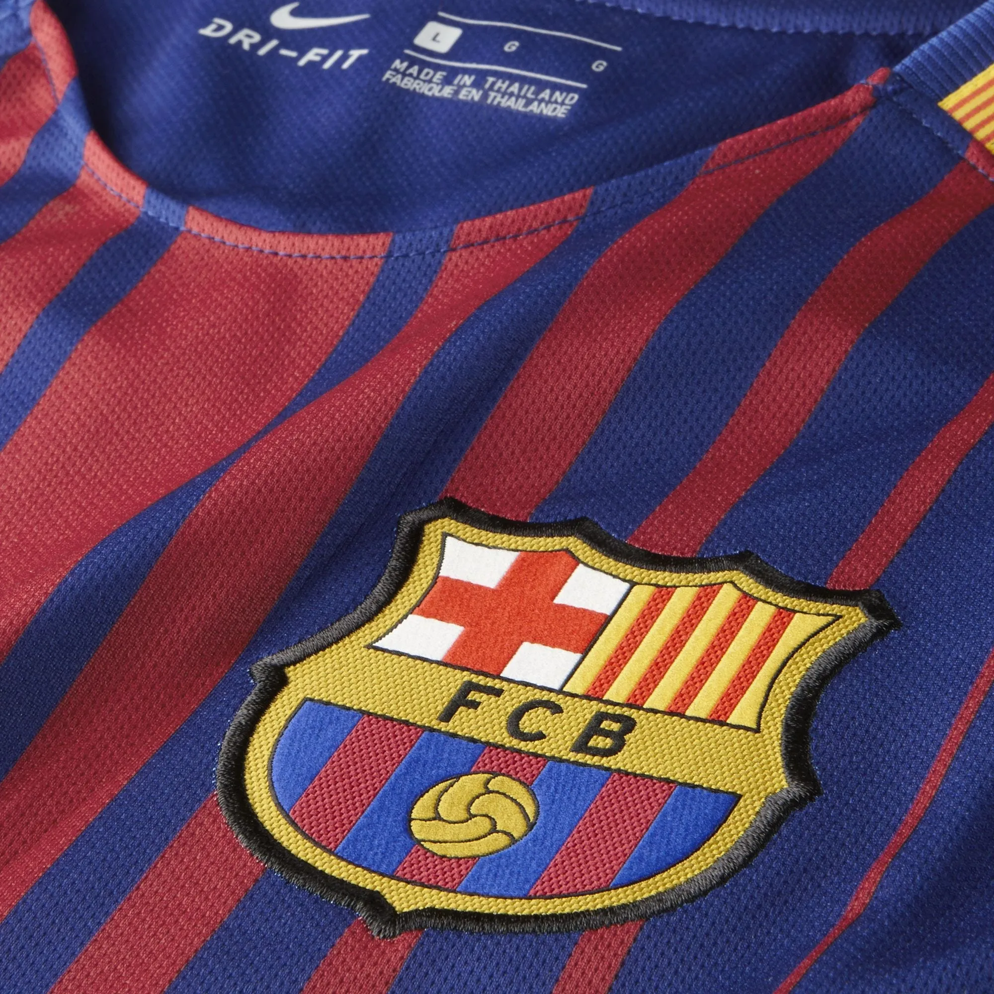Camiseta Local Hombre Nike FC Barcelona Azul/Rojo 2017/18