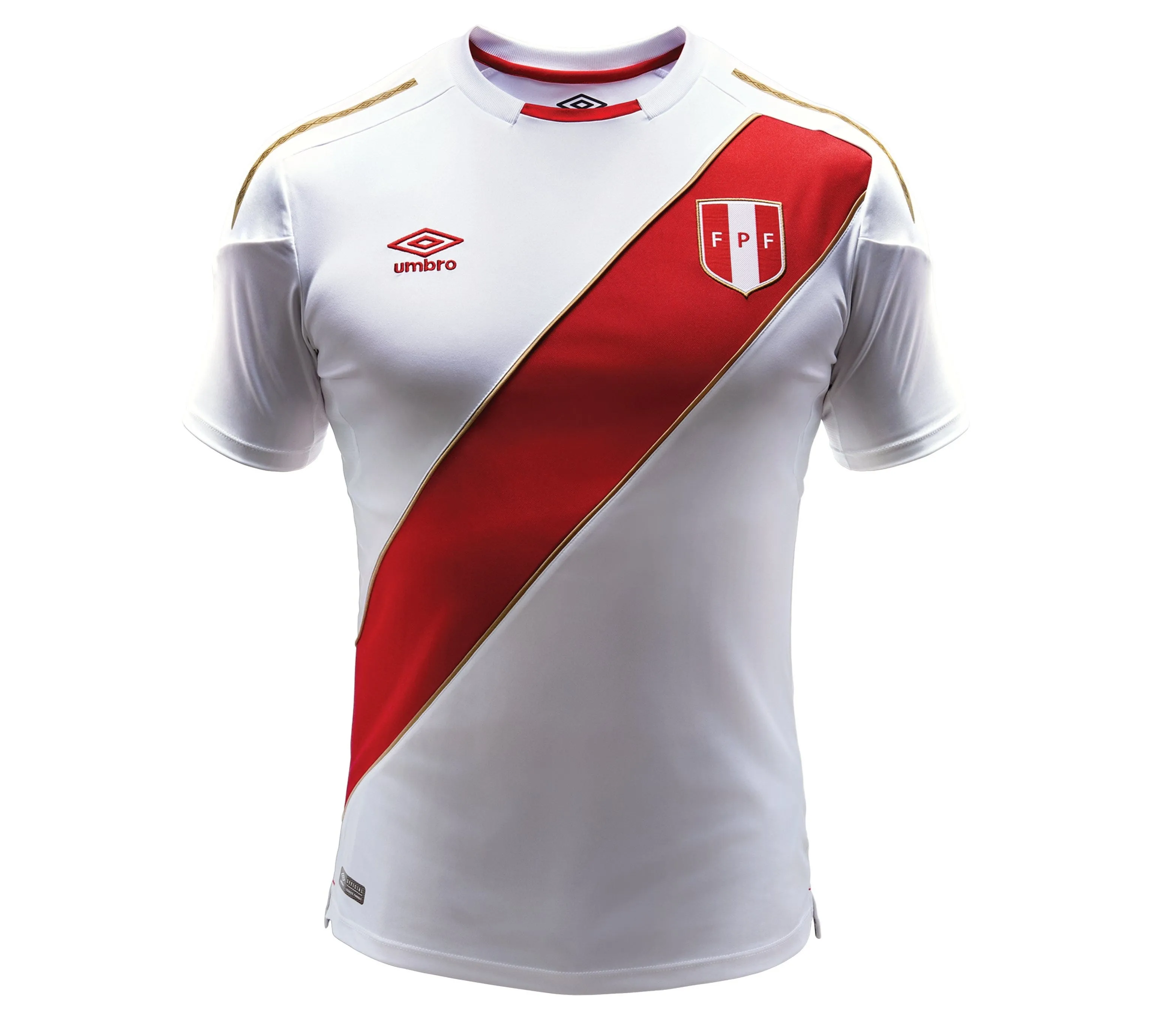 Camiseta Local Perú Hombre Umbro 2018 Blanca