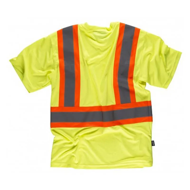 Camiseta manga corta reflectante y fluorescente