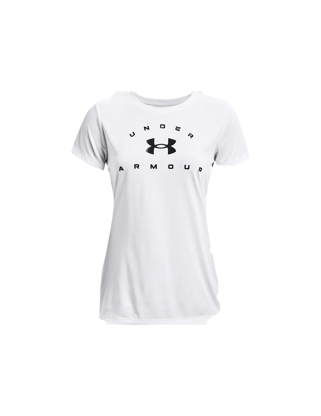 Camiseta manga corta Under Armour Tech Solid Logo Mujer Wh