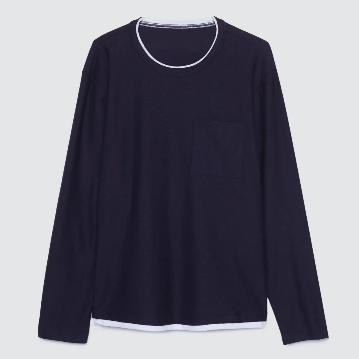Camiseta Manga Larga Con Bolsillo