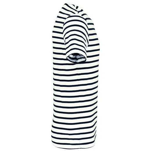 Camiseta Marinero a rayas con bolsillo manga corta