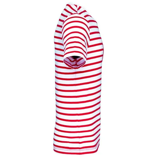 Camiseta Marinero a rayas con bolsillo manga corta