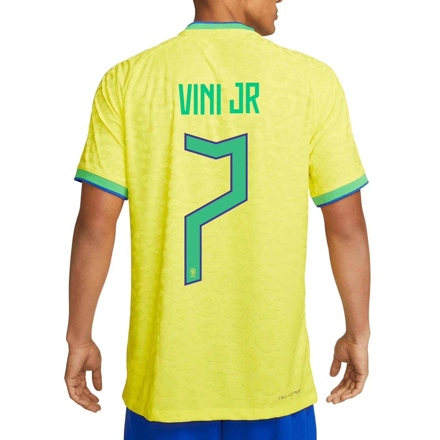 CAMISETA NIKE BRASIL VINI JR 2022 2023 DRIFIT ADV MATCH