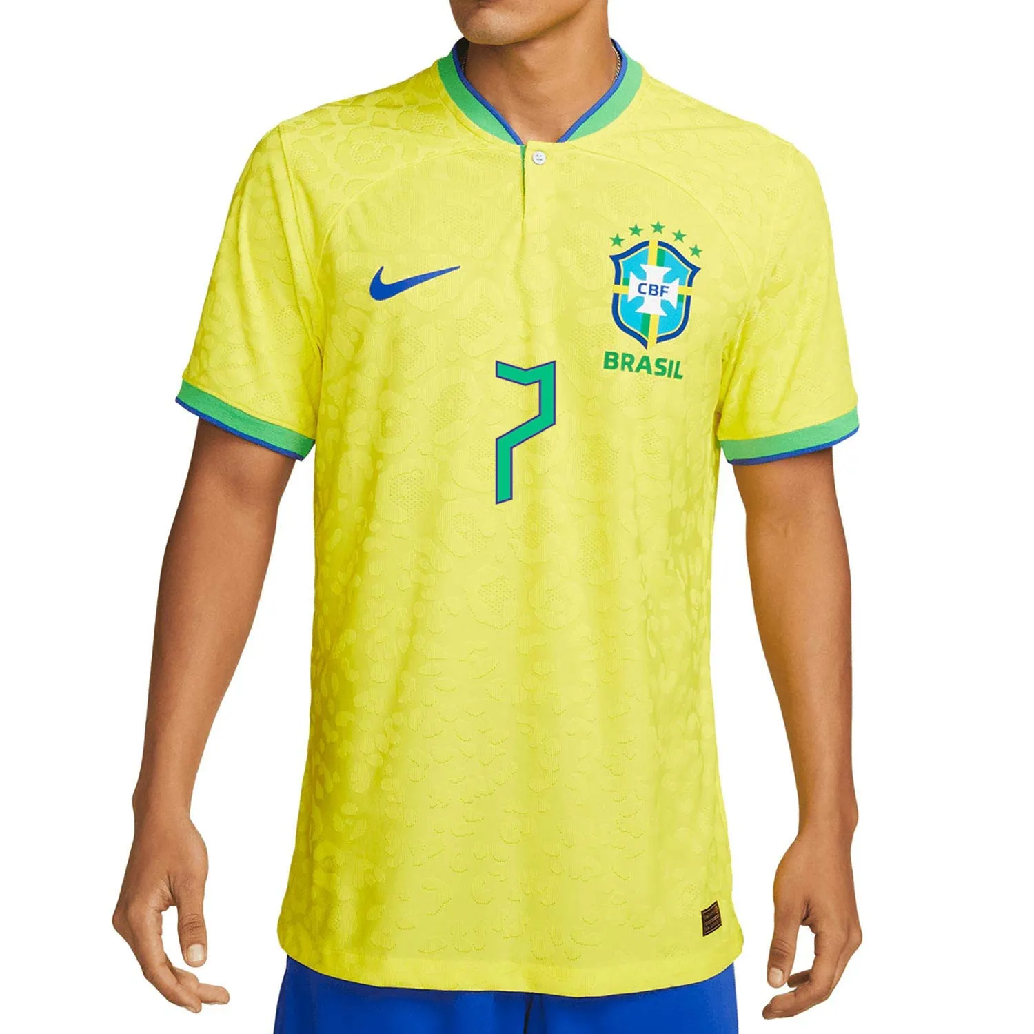CAMISETA NIKE BRASIL VINI JR 2022 2023 DRIFIT ADV MATCH