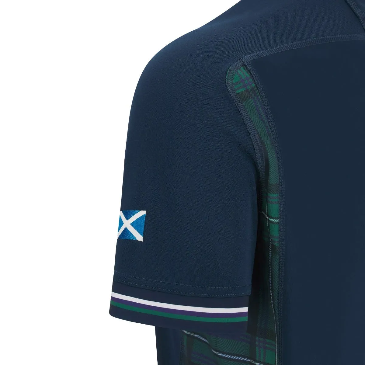 CAMISETA RUGBY HOMBRE MACRON ESCOCIA 20232024 LOCAL AZUL MARINO
