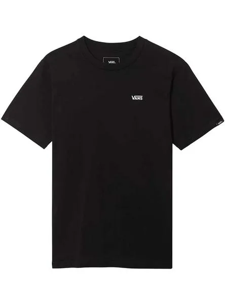 camiseta vans left chest negro para niño y niña 