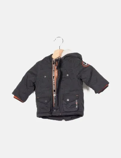 C&A Anorak negro con capucha