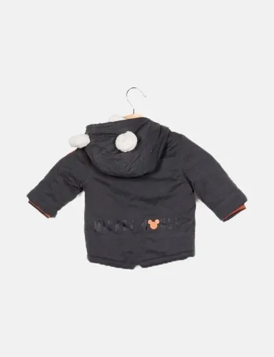 C&A Anorak negro con capucha