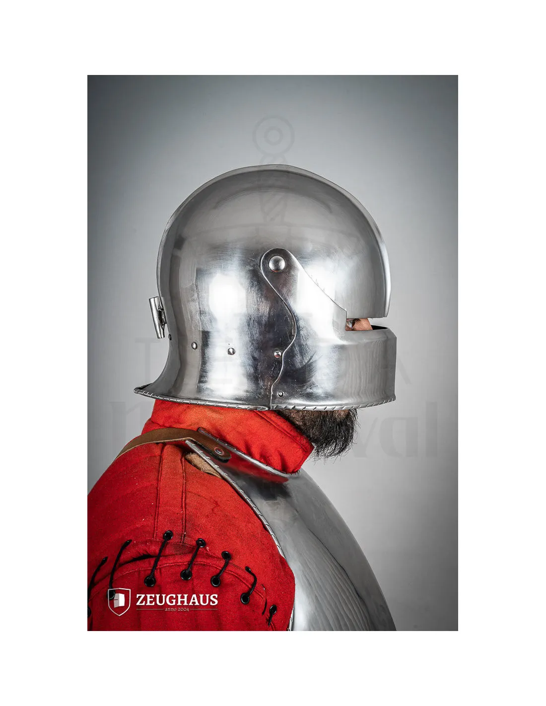 Casco Renacentismo tipo Sallet Suizo, acabado pulido