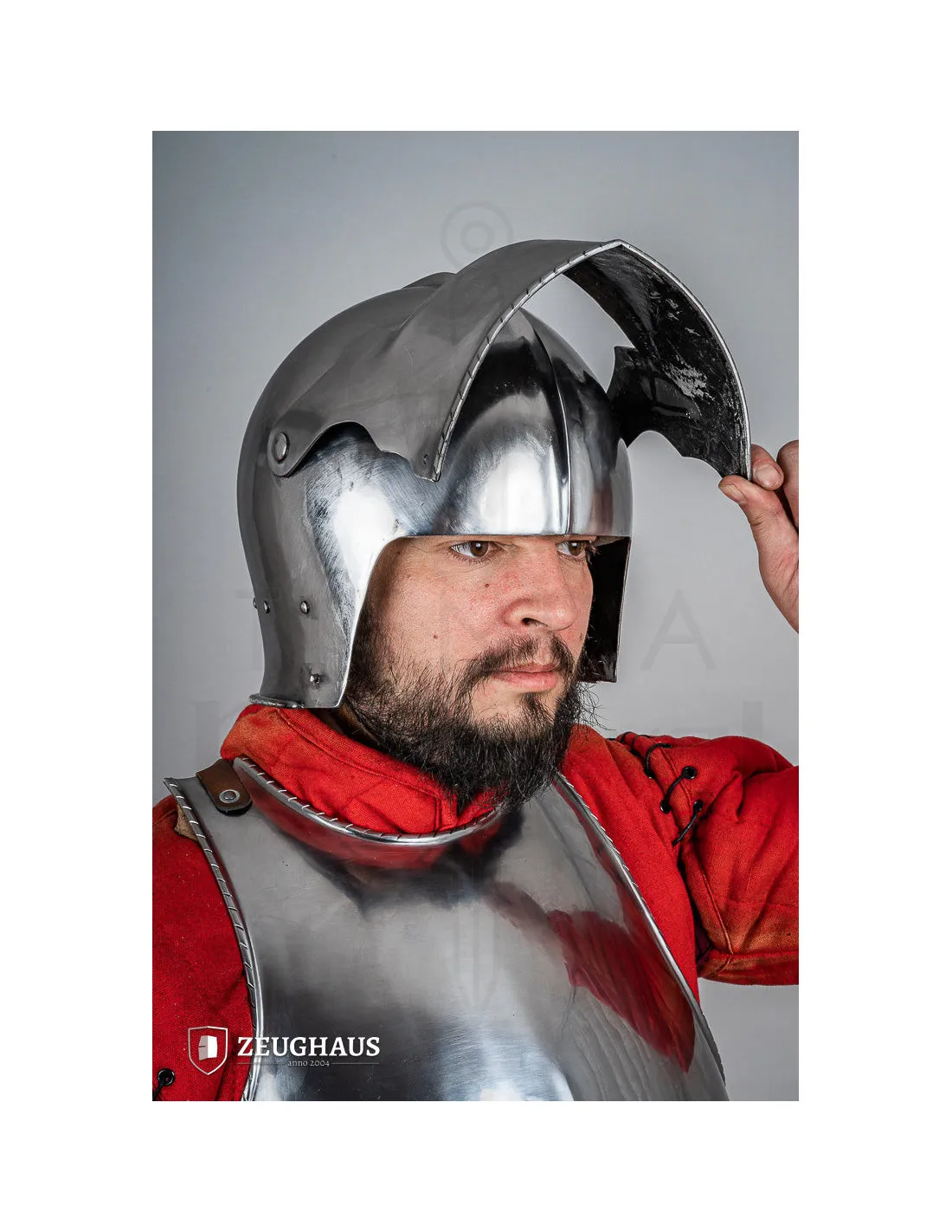 Casco Renacentismo tipo Sallet Suizo, acabado pulido
