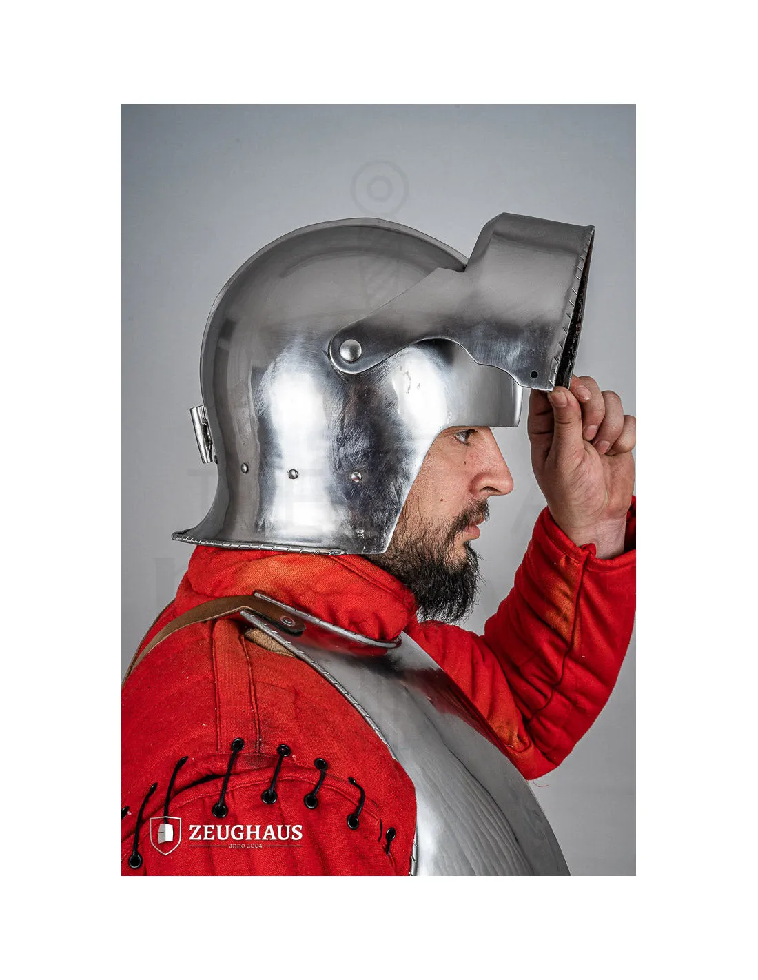 Casco Renacentismo tipo Sallet Suizo, acabado pulido