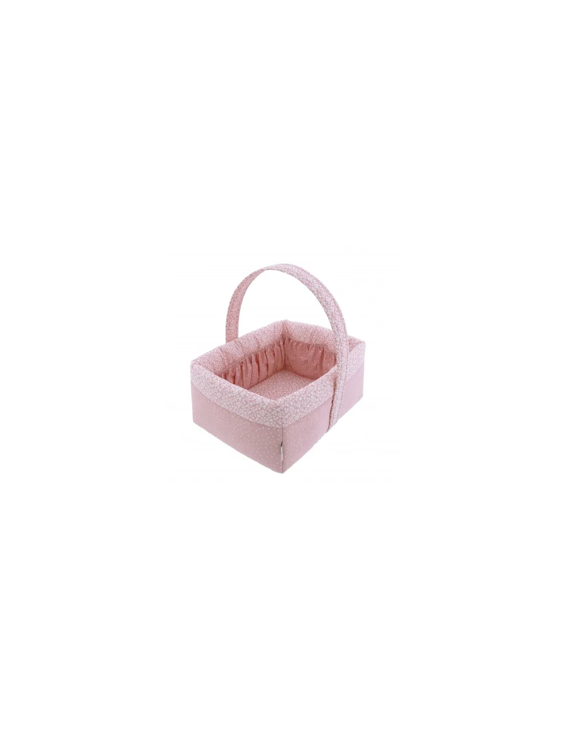 Cesta de canastilla acolchada Forest rosa de Cambrass