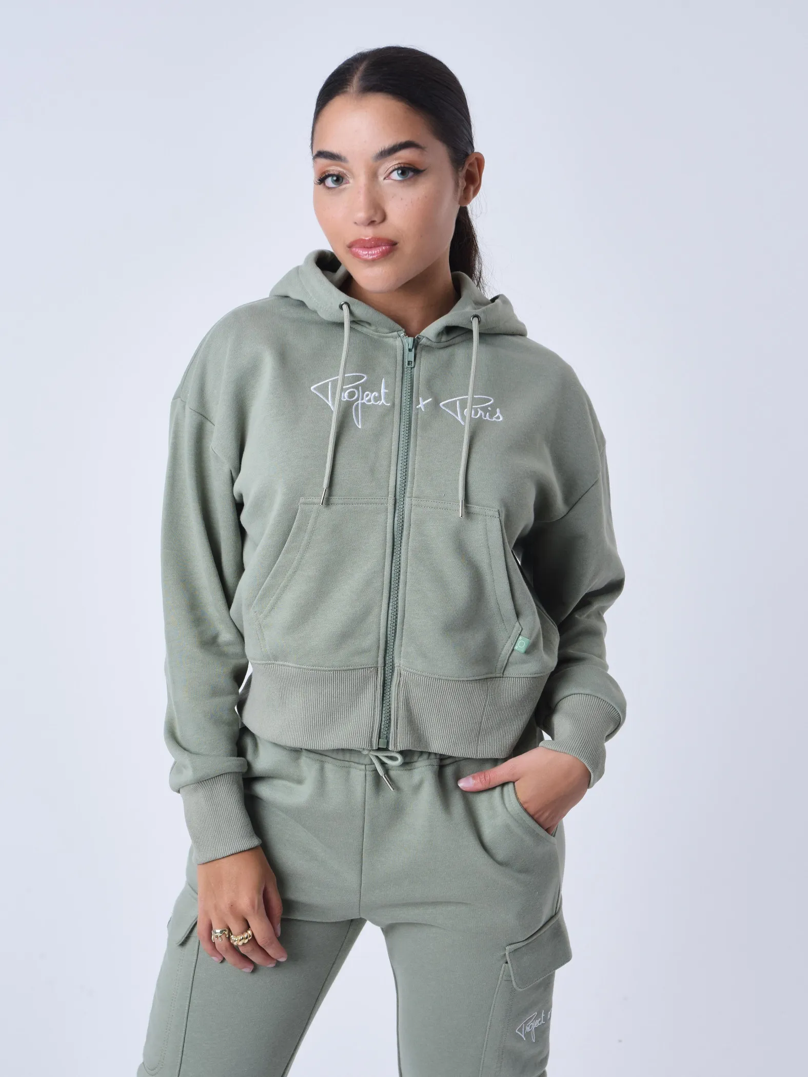 Chaqueta con cremallera Essentials Project X Paris para mujer