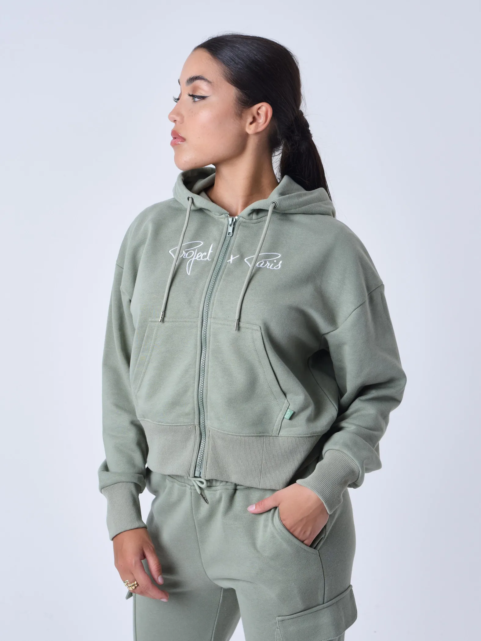 Chaqueta con cremallera Essentials Project X Paris para mujer