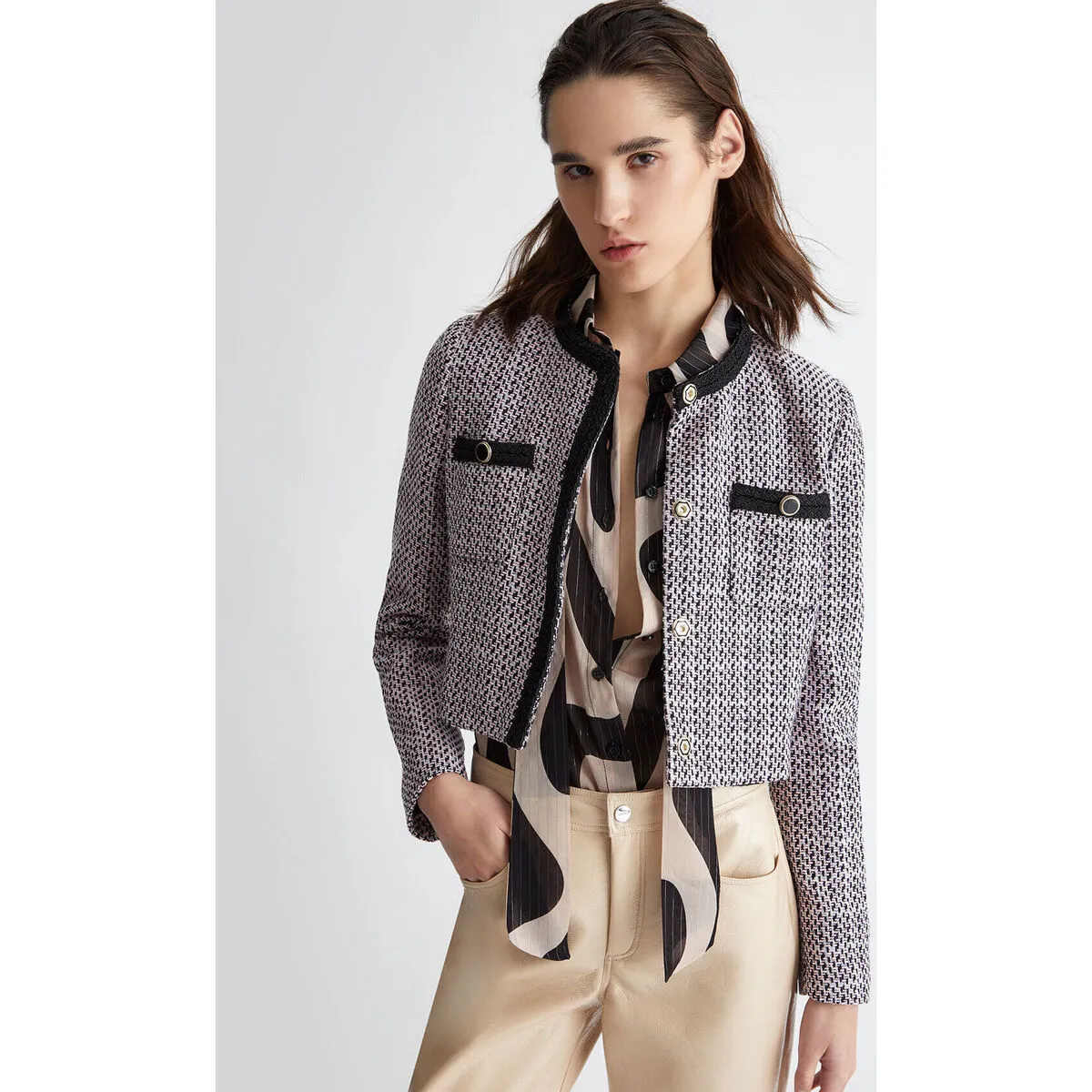 Chaqueta en tejido bouclé