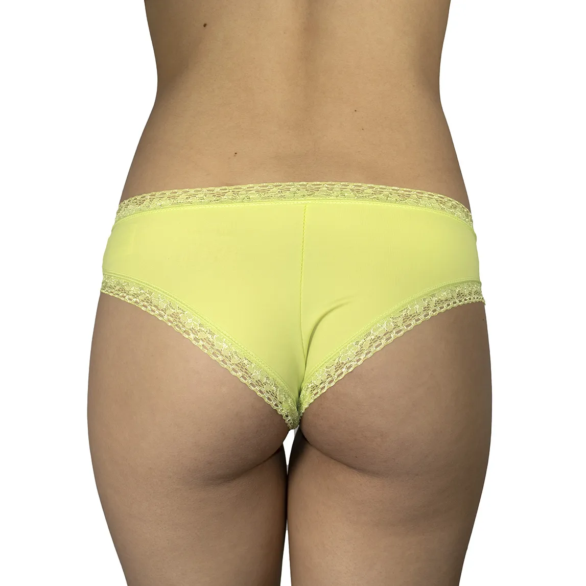 Cheeky con encaje amarillo
